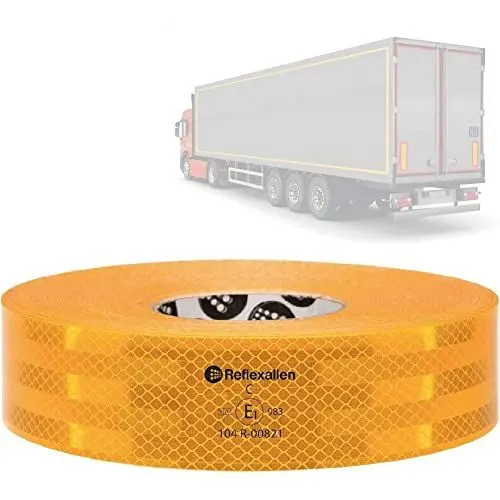 Produktbild: Reflexallen Premium Range Warnband für Feste Oberflächen 50m gelb