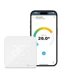 Produktbild: Refoss Heizungsthermostat Boiler, Smart Thermostat WLAN, Fußbodenheizung Thermostat Digital, Sprachsteuerung Raumthermostat, Fernbedienung Wandthermostat, Kompatibel mit Apple HomeKit, Alexa, Google