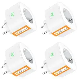 Produktbild: Refoss Smart Steckdose funktioniert mit Apple HomeKit, WLAN Steckdose 4er Pack Smart Plug Fernbedienung WiFi Steckdose mit Zeitschaltuhr, funktioniert mit Siri, Alexa, Google, Refoss App, Weiß