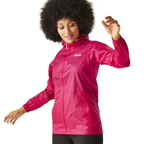 Produktbild: Regatta Damen Jacke Funktionsjacke Outdoorjacke Regenjacke Pack It III, Farbe:Pink, Artikel:-D4D pink Potion, Größe:40