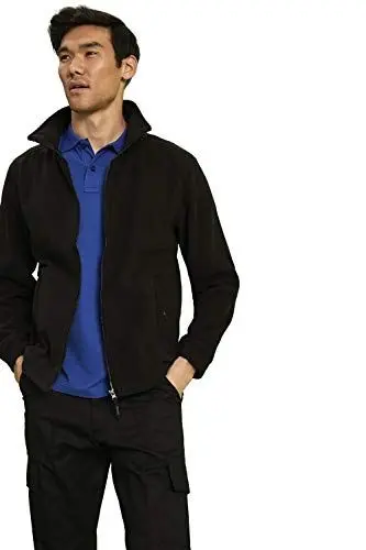 Produktbild: Regatta Klassische Herren-Fleecejacke, Kompletter Reißverschluss, schwarz, Größe M