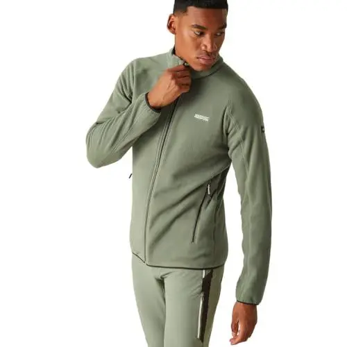 Produktbild: Regatta Herren Jacke Outdoorjacke Fleecejacke Hadfield, Farbe:Oliv, Artikel:-E87 Agave Green, Größe:3XL