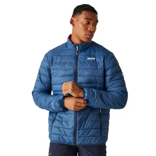 Produktbild: Regatta Herren Jacke Wanderjacke Outdoorjacke Steppjacke Hillpack II, Farbe:Blau, Artikel:-M04 moonligt Denim, Größe:2XL