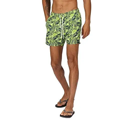 Produktbild: Regatta Herren Men's Loras Swim Trunks Trainingsanzug, Transparenter grüner Druck, XL