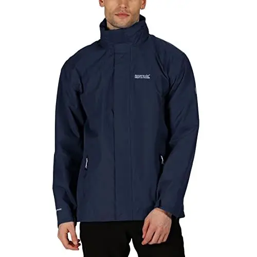 Produktbild: Regatta Herren Matt Waterproof Mesh Lined Hooded Shell Jacket Wasserdichte Shelljacke, Navy/Navy xl