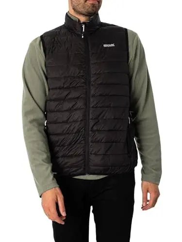 Produktbild: Regatta Herren Outdoorweste Steppweste Weste Hillpack II, Farbe:Schwarz, Artikel:-800 Black, Größe:XL