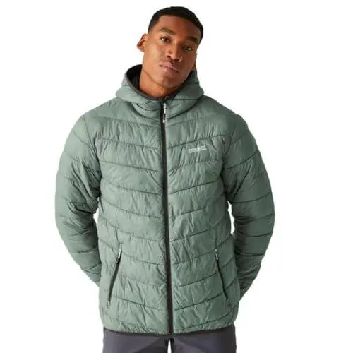 Produktbild: Regatta Herren Men's Hooded Jacket HillPack II Packaway Kapuzenjacke, wattiert, Agave-Grün, XXL