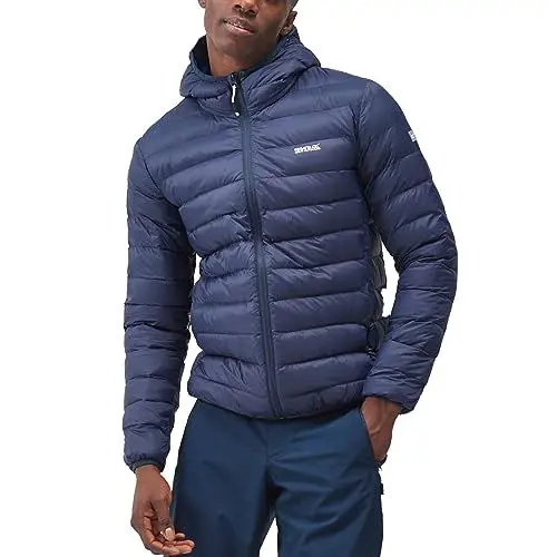 Produktbild: Regatta Marizion Kapuzenjacke für Herren mit federfreier Daunenfüllung, perfekt zum Spazierengehen, Wandern und für Outdoor-Aktivitäten