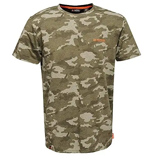 Produktbild: Regatta Herren Tactical Threads Arbeits dichtem Camouflage-Print T-Shirts/Polos/Jacken, Dunkles Khaki meliert, S