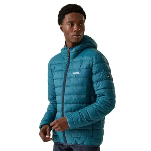 Produktbild: Regatta Marizion Kapuzenjacke für Herren mit federfreier Daunenfüllung, perfekt zum Spazierengehen, Wandern und für Outdoor-Aktivitäten