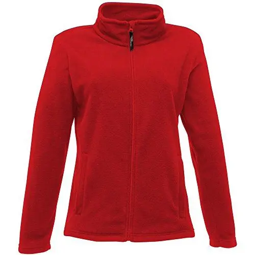 Produktbild: Regatta Micro-Fleecejacke für Damen mit durchgehendem Reißverschluss, Rot, Größe 40.