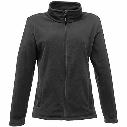 Produktbild: Regatta Micro-Fleecejacke für Damen mit durchgehendem Reißverschluss, Schwarz, Größe 42 (Herstellergröße: 42).