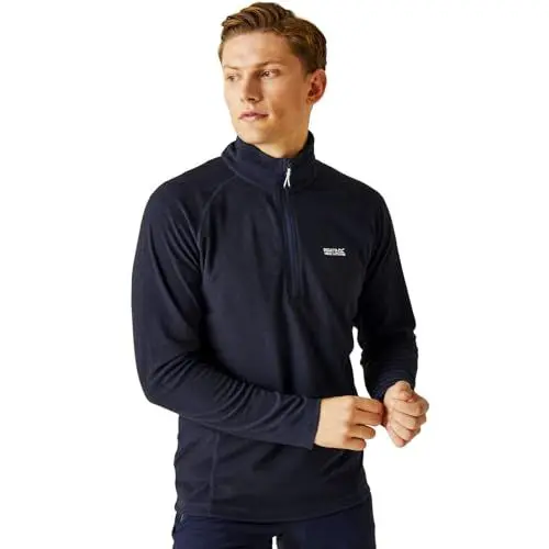 Produktbild: Regatta Montes leichte Mikrofleecejacke für Herren mit halbem Reißverschluss XL blau (marineblau)