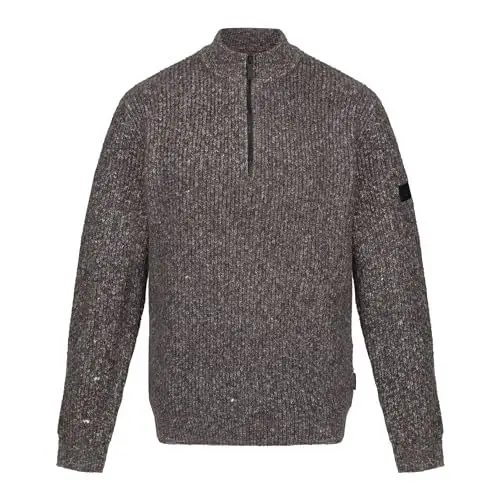 Produktbild: Regatta Professional Herren Men's Solomon Knitted Pullover, Dunkelgrau (Dark Grey Marl), X-Large
