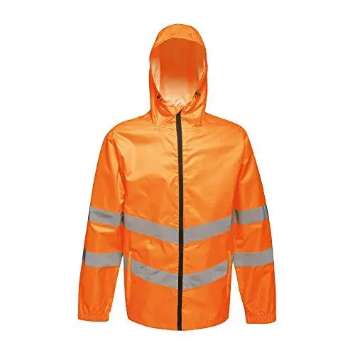 Produktbild: Regatta TRW497 18860 professionelle Warnschutzjacke, wasserfest und winddicht, verstaubar, Orange, Größe M
