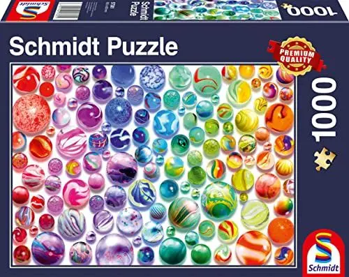 Produktbild: Regenbogen-Murmeln: Puzzle Standard 1.000 Teile