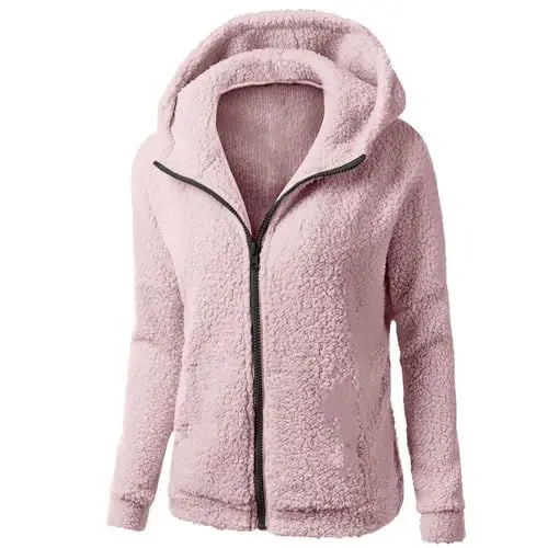 Produktbild: Regenjacke Steppweste Damen Leicht Bomberjacke Damen Grüne Mäntel Softshelljacke Damen Dünne Pullover Damen Winterjacke Damen Cabanjacke Pullover & Strickjacken Für Damen(Watermelon Red,XXL）