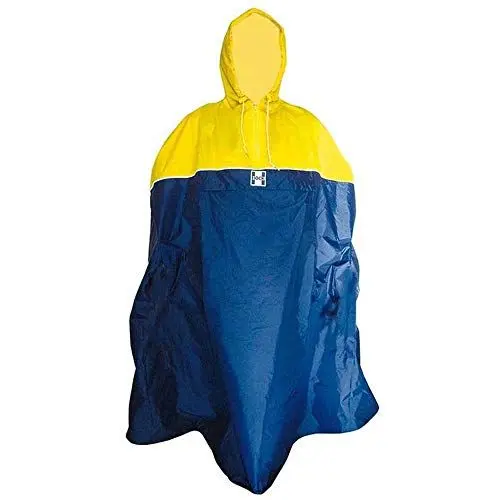 Produktbild: Regenponcho Hock Back-Pack gelb/marine Gr.XL (1 Stück)