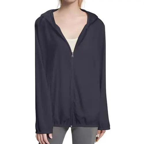 Produktbild: Dünne Regenjacke Damen Leichte Wasserdicht Übergangsjacke Damen Softshelljacke Funktionsjacke Regenmantel Fahrradjacke Outdoorjacke Kuscheljacke Windjacke Laufjacke Atmungsaktiv Einfarbig Mit Kapuze
