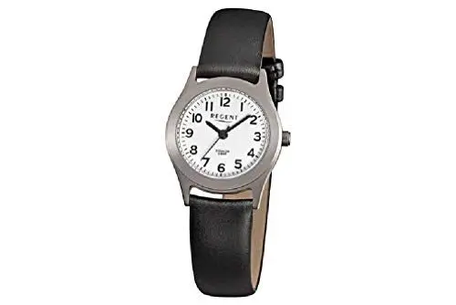Produktbild: REGENT Damenuhr Titan mit Lederband F-871