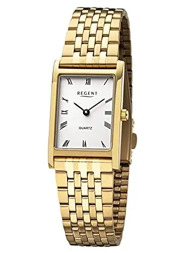 Produktbild: Regent Damen Analog Quarz Uhr mit Edelstahl Armband 12211111