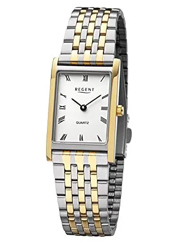Produktbild: Regent Damen Analog Quarz Uhr mit Edelstahl Armband 12230710
