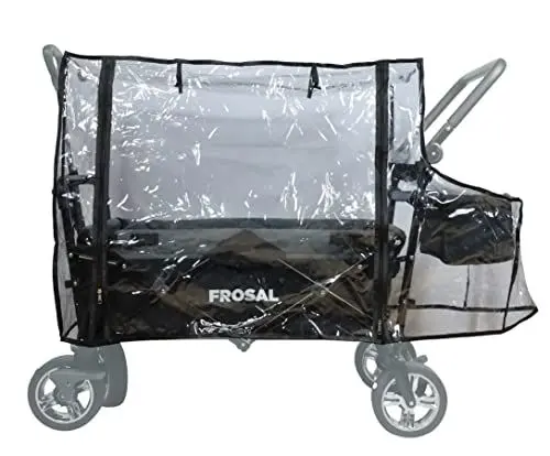 Produktbild: Regenverdeck FROSAL Bollerwagen Loki | Regenschutz für Transportwagen faltbar
