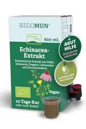 Produktbild: REGOMUN Kräuterkomplex 800ml I vegan, fermentiert & ohne Zusatzstoffe I Echinacea, Oregano, Hafer & Zitronenmelisse I Saftkur für das Immunsystem, die Verdauung und bei Müdigkeit