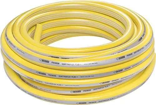 Produktbild: REHAU Gartenschlauch QUATTROFLEX Plus+ ökologisch unbedenklich, extrem druckfest, gelb, 13mm (1/2