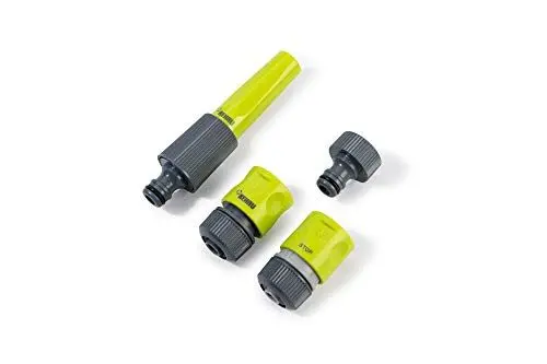 Produktbild: REHAU Grundausstattung 1/2 Zoll, Set aus Hahnanschluss, Schlauchverbinder, Wasserstop, Gartenspritze