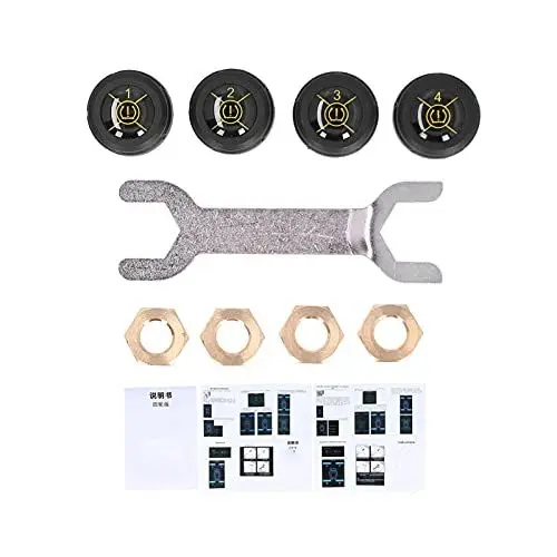 Produktbild: Akozon Reifendruckkontrollsystem Bluetooth 5.0 Reifendrucksensor Echtzeitüberwachung IP67 Wasserdicht Unterstützt für Android für IOS für Auto/Geländewagen/Pickup/SUV/MPV