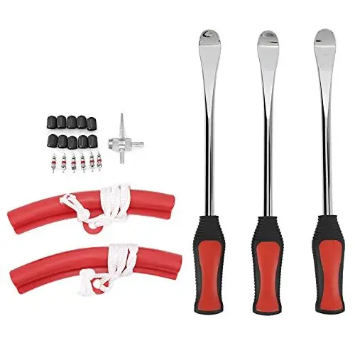 Produktbild: Motorrad Fahrrad Reifen Löffel Hebel Eisen Werkzeug Set Reparatur Abnehmbare Kit mit Ventileinsatz
