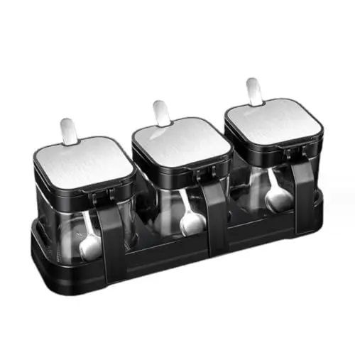Produktbild: REIFOR Gewürzgläser Gewürzbehälter Gewürzglas-Set, Versiegelte Gewürzflasche, Glas-Gewürzflasche, Gewürzbox ​查询详情 Zuckerdose Gewürzdosen Set