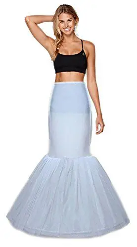 Produktbild: Reifrock Petticoat Unterrock Petticoat Brautkleid Reifrock Petticoat Brautkleid Hochzeitskleid Reifrock Krinoline Mermaid Petticoat Unterrock Underskirt Krinoline Fishtail (36, Weiß)