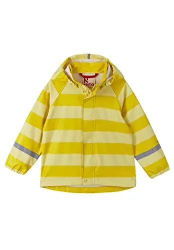 Produktbild: Reima Regenjacke Vesi für Kinder, wasserdichte Jacke mit verschweißten Nähten und Abnehmbarer Kapuze, Unisex Regenbekleidung für Mädchen und Jungen Light Banana 92