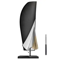 Produktbild: Sonnenschirm Schutzhülle mit Stab, Ampelschirm Schutzhülle Garten, Abdeckhauben für Sonnenschirm, Wasserdichter, UV-Beständig, Winddicht und Schneesicher (280 x 30 / 81 / 45 CM)