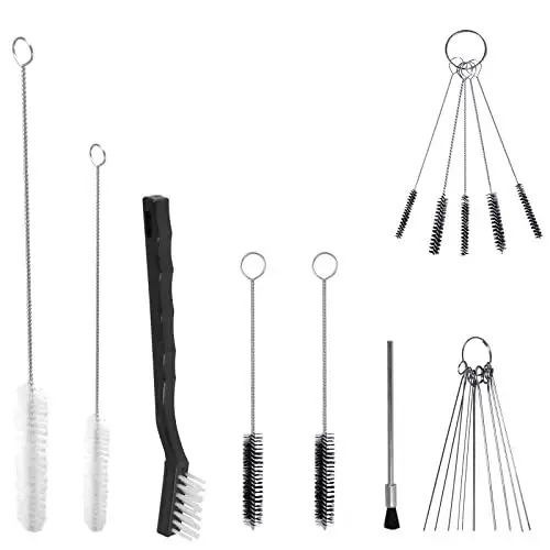 Produktbild: Reinigungsbürste Set, 21 Stück Flasche Milchschlauch bürste Set,Nylon Schlauchbürste Set für Reagenzgläser Reinigen Tastaturen (21pcs)