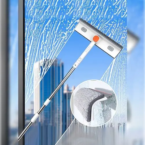 Produktbild: JOYBOS Fensterbürste - Reinigungsbürste für Fenster - Weiß - Kunststoff - Polyvinylalkohol (PVA) - 360 Grad drehbar - Insektenschutz - 1 Stück