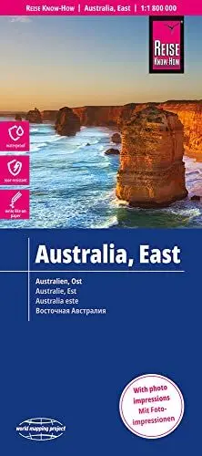 Produktbild: Reise Know-How Landkarte Australien, Ost / Australia, East (1:1.800.000): reiß- und wasserfest (world mapping project)