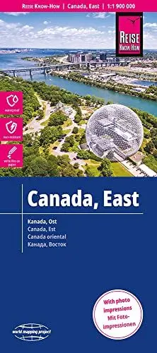 Produktbild: Reise Know-How Landkarte Kanada Ost / East Canada (1:1.900.000): reiß- und wasserfest (world mapping project)