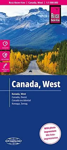 Produktbild: Reise Know-How Landkarte Kanada West / West Canada (1:1.900.000): reiß- und wasserfest (world mapping project)