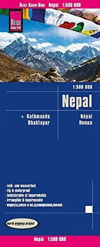 Produktbild: Reise Know-How Landkarte Nepal (1:500.000): reiß- und wasserfest (world mapping project)