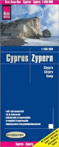 Produktbild: Reise Know-How Landkarte Zypern / Cyprus (1:150.000): reiß- und wasserfest (world mapping project)