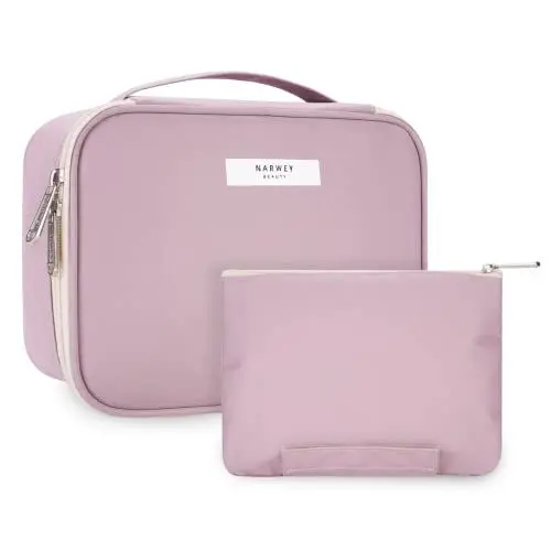 Produktbild: Narwey Kosmetiktasche Damen, Kulturtasche Damen, Groß Make up Tasche Reise Schminktasche Mädchen, Kosmetik Tasche, Makeup Bag Cosmetic Bag (Rosa (Aktualisierung))