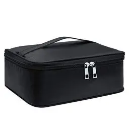 Produktbild: Reise Kosmetiktasche Große Make-up-Tasche Schminktasche Kosmetiktasch Organizer für Damen und Mädchen (Schwarz)