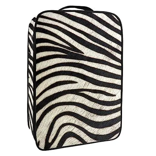 Produktbild: Reise Schuhtasche,wasserdichter tragbarer Organizer zur Aufbewahrung von Schuhen,Zebra Print Textur
