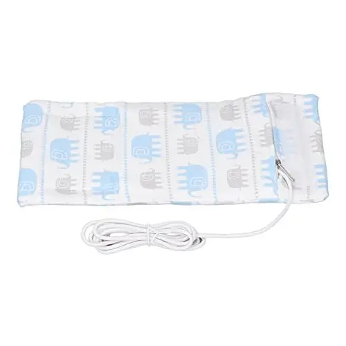 Produktbild: Reise-Milch-Wärmebeutel, USB, Tragbar, Kompakt, mit Reißverschluss, Thermostat, Babyflaschenwärmer, Tasche für den Außenbereich (Elefantenförmig)