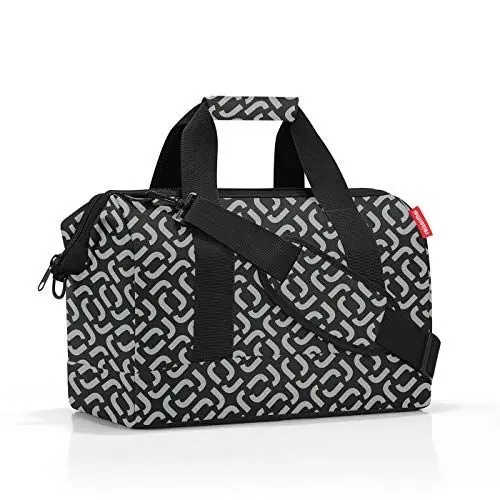 Produktbild: reisenthel Allrounder M in Signature Schwarz – Vielfältige Doktortasche zum Reisen, für die Arbeit oder Freizeit – Mit funktional-stylischem Design