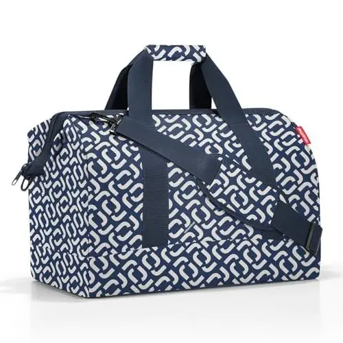 Produktbild: reisenthel Allrounder L in Signature Navy – Vielfältige Doktortasche zum Reisen, für die Arbeit oder Freizeit – Mit funktional-stylischem Design