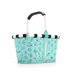 Produktbild: reisenthel IA4062 carrybag XS Kids Einkaufskorb 33,5 x 18 x 19,5 cm / 5 l/Cats and Dogs Mint
